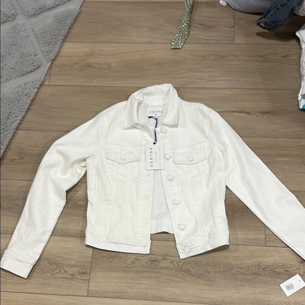 Eunina Cream Denim Jacket
